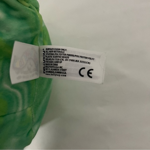 Squishmallow 9" Green Tie Dye Dexter Dragon Plush Embroidered Swirl Year 2020 - Picture 5 of 8